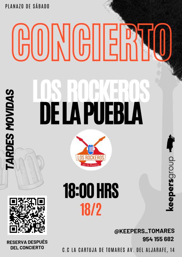 Concierto en directo de Los Rockeros de la Puebla